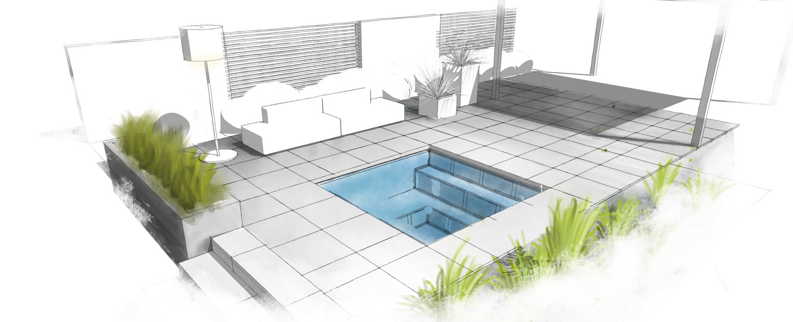 Gartengestaltung Laher Mini Pool